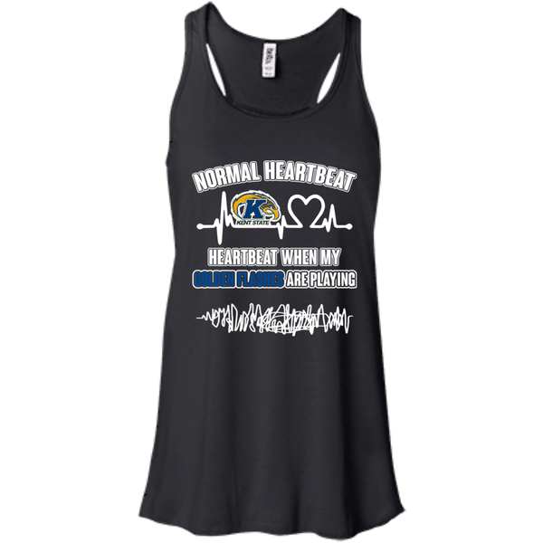 Kent State Golden Flashes T shirts Heartbeat When My Golden Flashes Playing Hoodies Sweatshirts