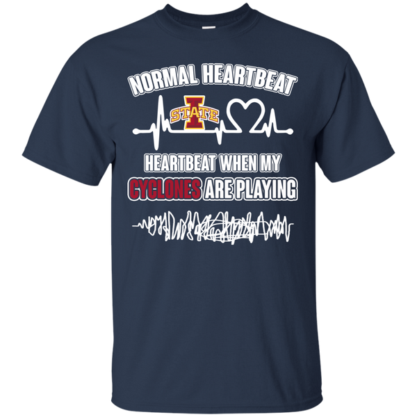 Iowa State Cyclones T shirts Heartbeat When My Cyclones Playing Hoodies Sweatshirts