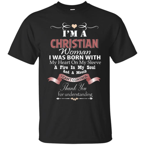 Christian Jesus T shirts A Christian Woman Was Born With Hoodies Sweatshirts