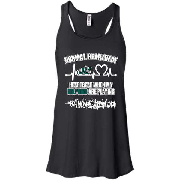 Jacksonville Dolphins T shirts Heartbeat When My Dolphins Playing Hoodies Sweatshirts