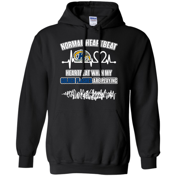 Kent State Golden Flashes T shirts Heartbeat When My Golden Flashes Playing Hoodies Sweatshirts