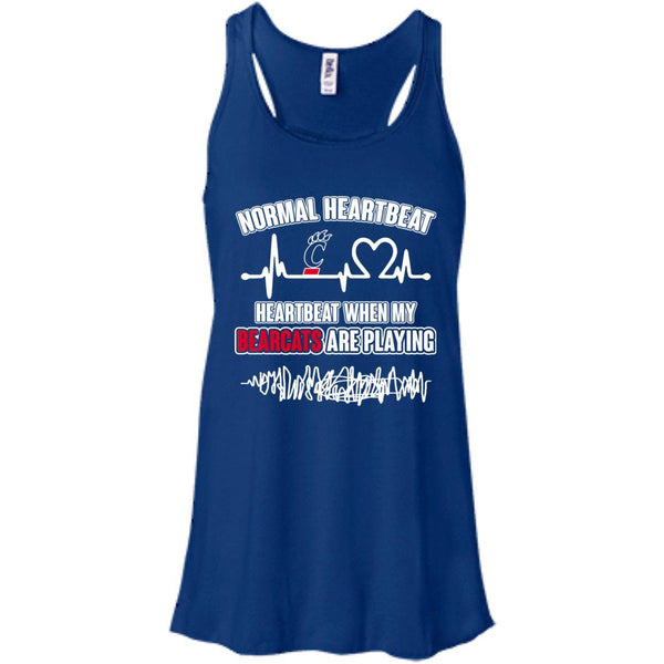 Cincinnati Bearcats T shirts Heartbeat When My Bearcats Playing Hoodies Sweatshirts
