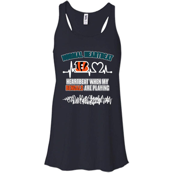 Cincinnati Bengals T shirts Heartbeat When My Bengals Playing Hoodies Sweatshirts