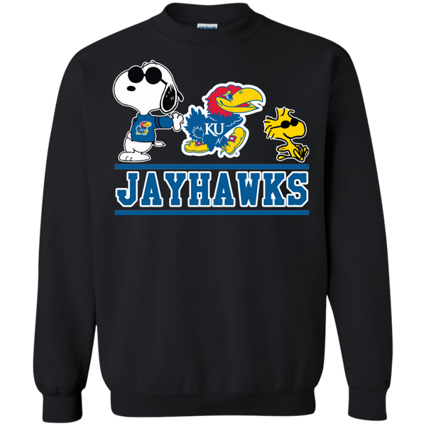 Kansas Jayhawks T shirts Snoopy Hoodies Sweatshirts