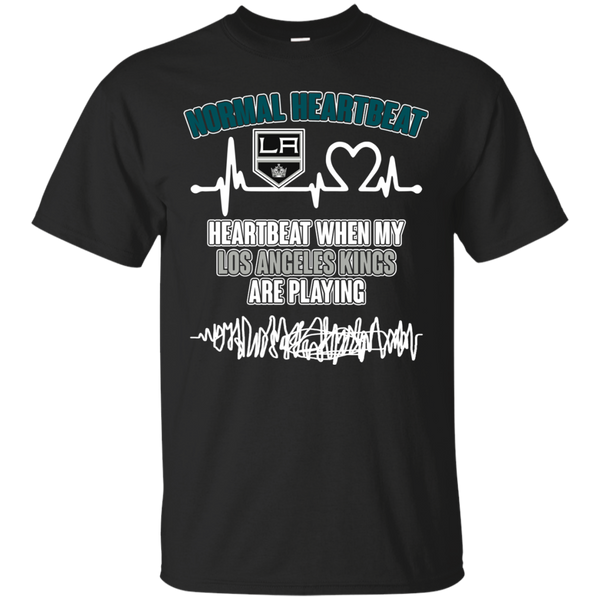 Los Angeles Kings T shirts Heartbeat When My Los Angeles Kings Playing Hoodies Sweatshirts