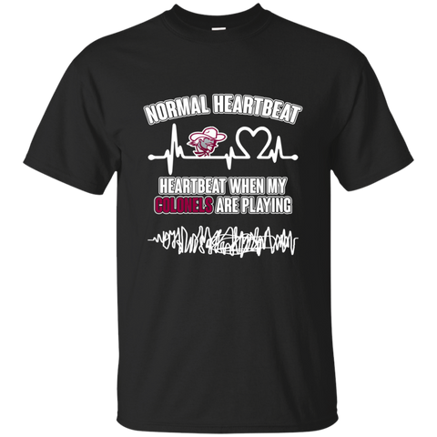 Eastern Kentucky Colonels T shirts Heartbeat When My Colonels Playing Hoodies Sweatshirts