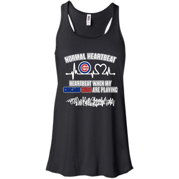 Chicago Cubs T shirts Heartbeat When My Chicago Cubs Playing Hoodies Sweatshirts