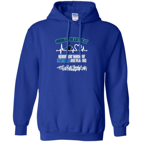 Carolina Panthers T shirts Heartbeat When My Panthers Playing Hoodies Sweatshirts