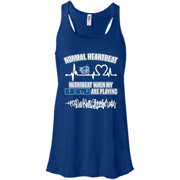 Central Connecticut State Blue Devils T shirts Heartbeat When My Blue Devils Playing Hoodies Sweatshirts