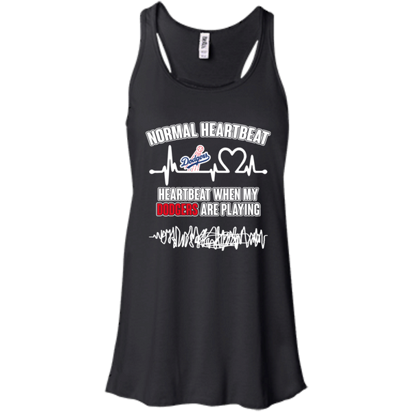Los Angeles Dodgers T shirts Heartbeat When My Dodgers Playing Hoodies Sweatshirts