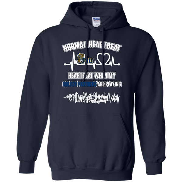 FIU Golden Panthers T shirts Heartbeat When My Panthers Playing Hoodies Sweatshirts