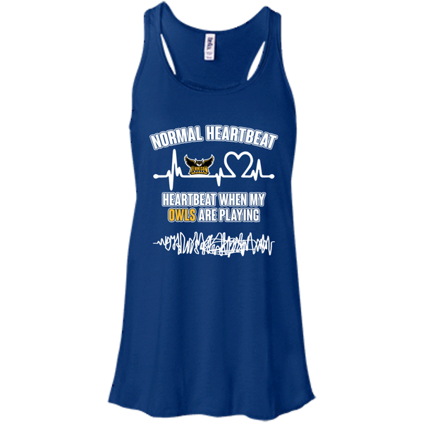 Kennesaw State Owls T shirts Heartbeat When My Owls Playing Hoodies Sweatshirts