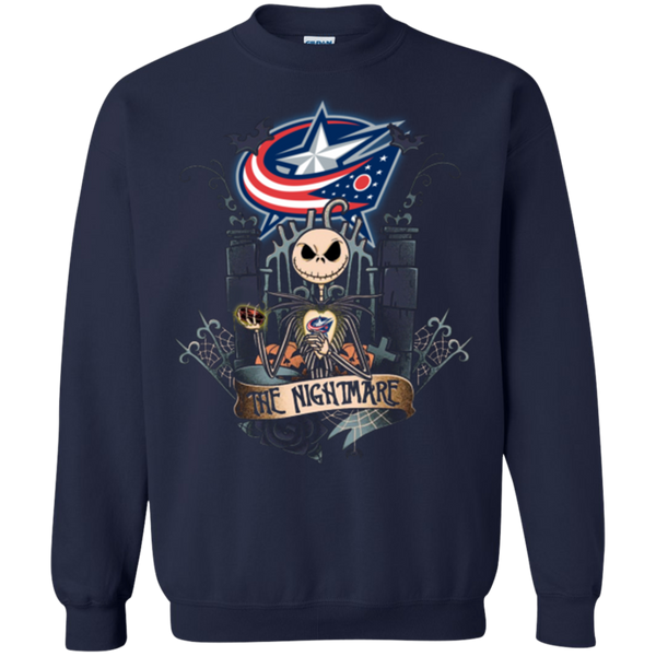 Halloween Columbus Blue Jackets T shirts The Nightmare Hoodies Sweatshirts