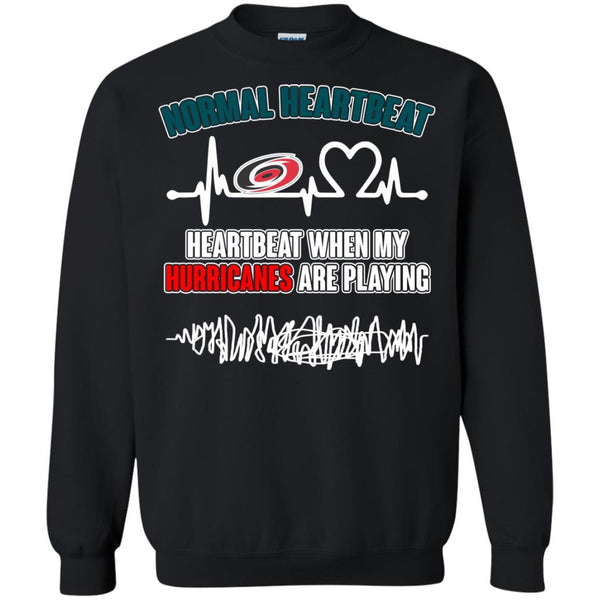 Carolina Hurricanes T shirts Heartbeat When My Hurricanes Playing Hoodies Sweatshirts