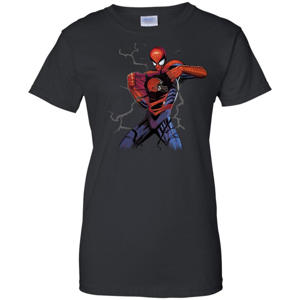 Cleveland Browns T shirts Spiderman Hoodies Sweatshirts