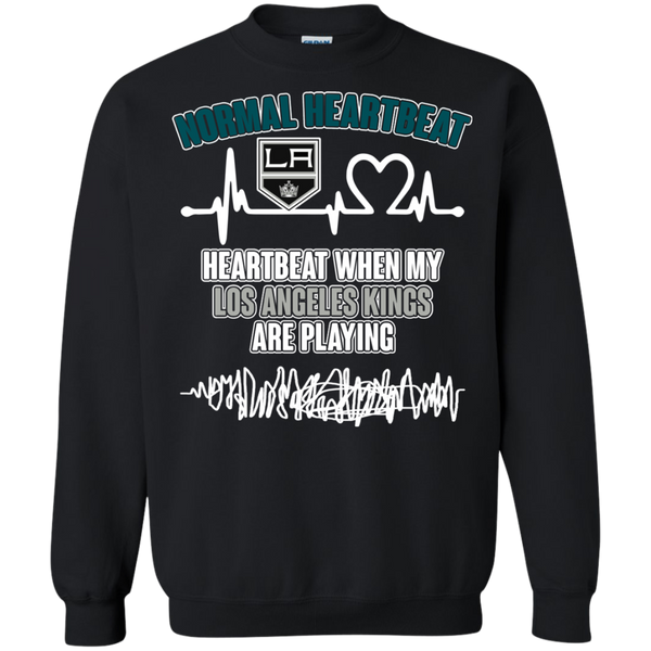 Los Angeles Kings T shirts Heartbeat When My Los Angeles Kings Playing Hoodies Sweatshirts
