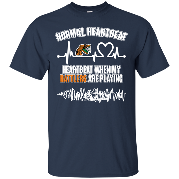 Florida A&M Rattlers T shirts Heartbeat When My Rattlers Playing Hoodies Sweatshirts