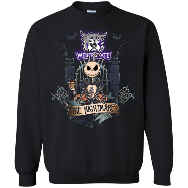 Halloween Weber State Wildcats T shirts The Nightmare Hoodies Sweatshirts