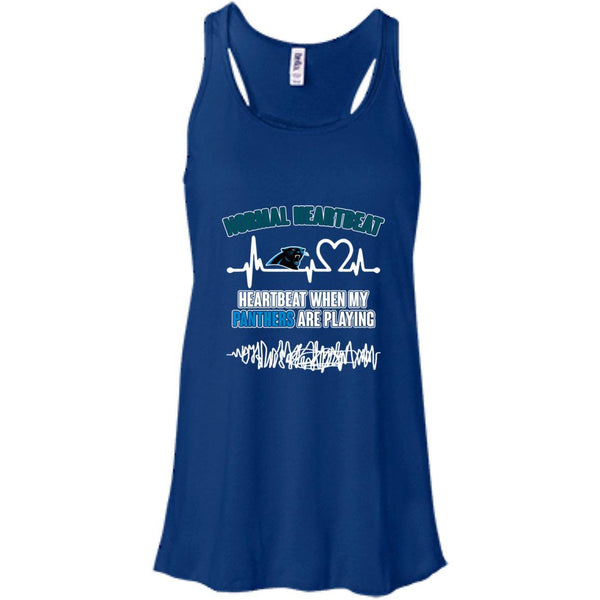 Carolina Panthers T shirts Heartbeat When My Panthers Playing Hoodies Sweatshirts