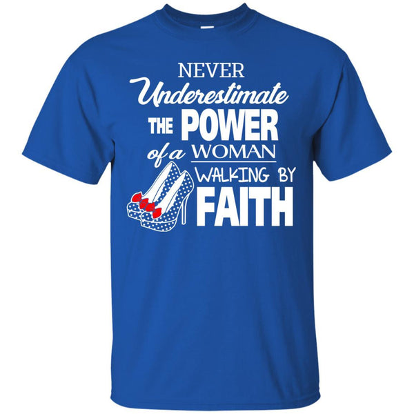 Christian Jesus T shirts Power Of A Woman Walking By Faith Hoodies Sweatshirts