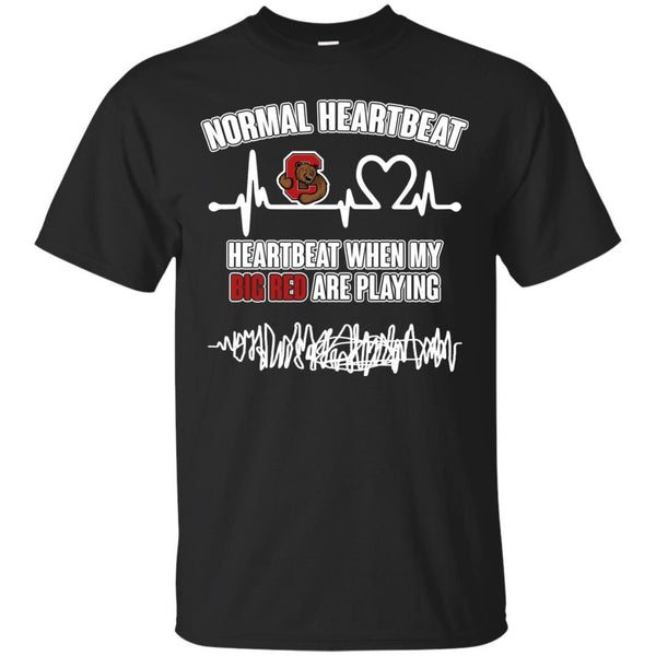 Cornell Big Red T shirts Heartbeat When My Big Red Playing Hoodies Sweatshirts