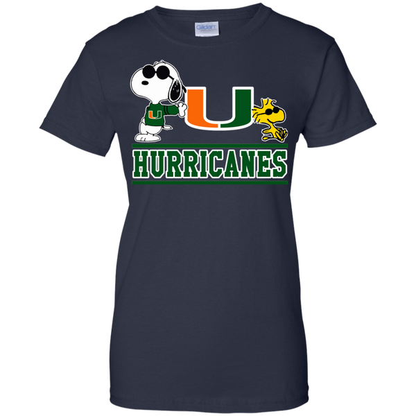 Miami (FL) Hurricanes T shirts Snoopy Hoodies Sweatshirts