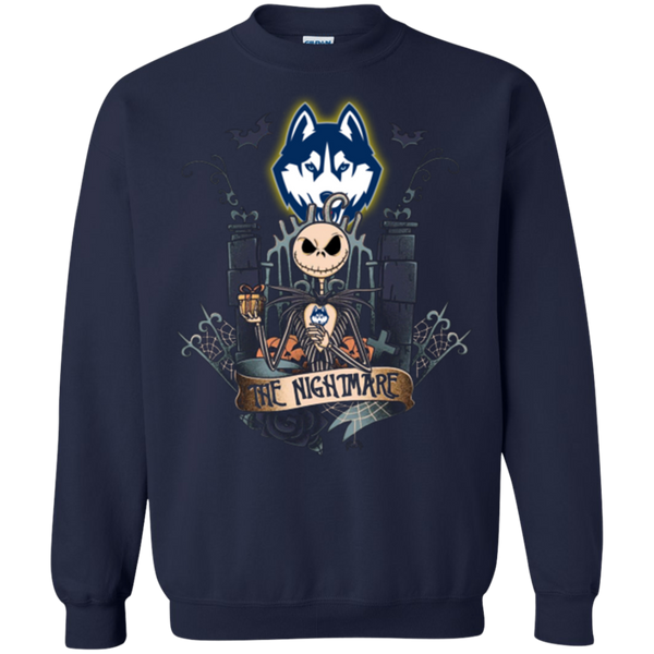 Halloween Connecticut Huskies T shirts The Nightmare Hoodies Sweatshirts