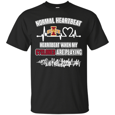 Iowa State Cyclones T shirts Heartbeat When My Cyclones Playing Hoodies Sweatshirts