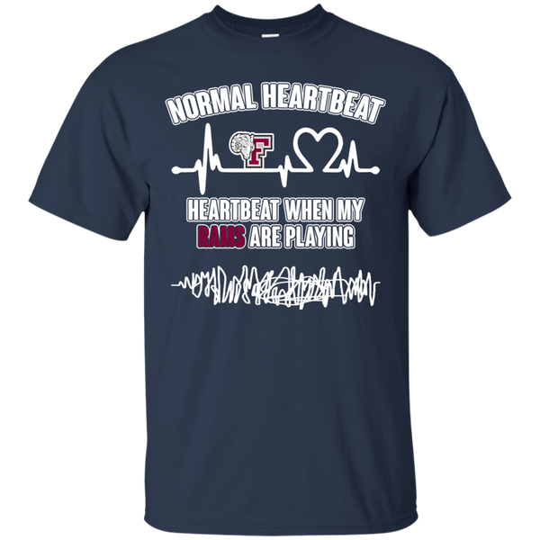 Fordham Rams T shirts Heartbeat When My Rams Playing Hoodies Sweatshirts