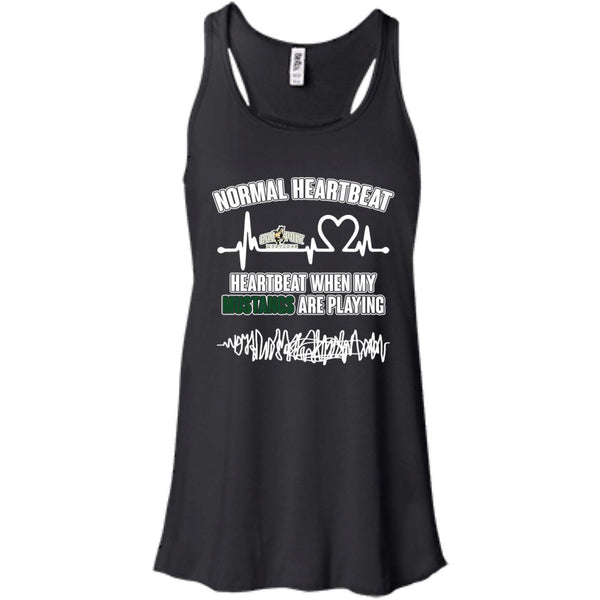 Calpoly Mustangs T shirts Heartbeat When My Mustangs Playing Hoodies Sweatshirts