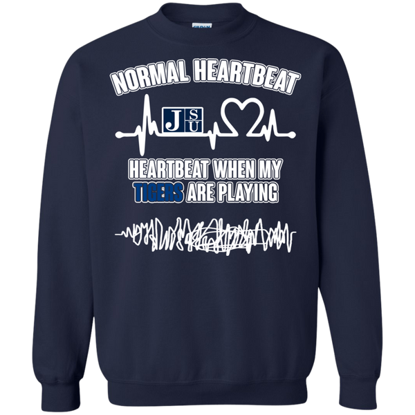 Jackson State Tigers T shirts Heartbeat When My Tigers Playing Hoodies Sweatshirts