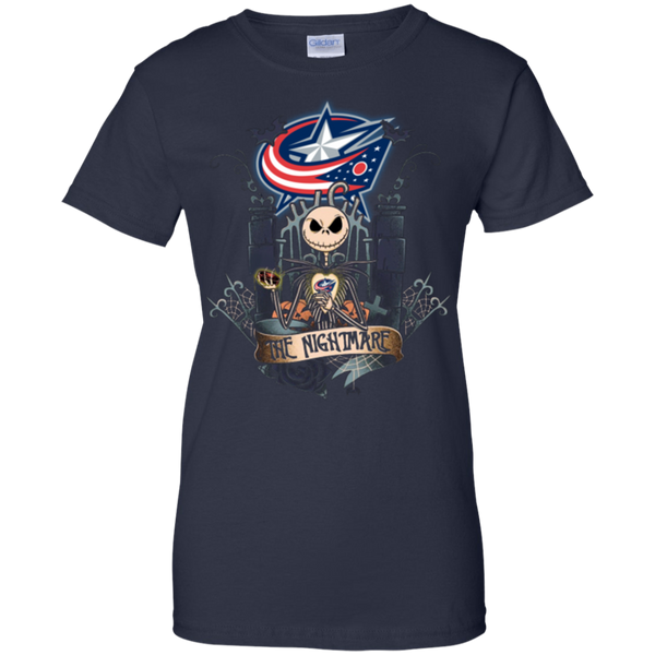 Halloween Columbus Blue Jackets T shirts The Nightmare Hoodies Sweatshirts
