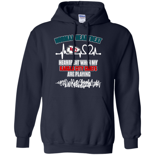 Kansas City Chiefs T shirts Heartbeat When My Kansas City Chiefs Playing Hoodies Sweatshirts