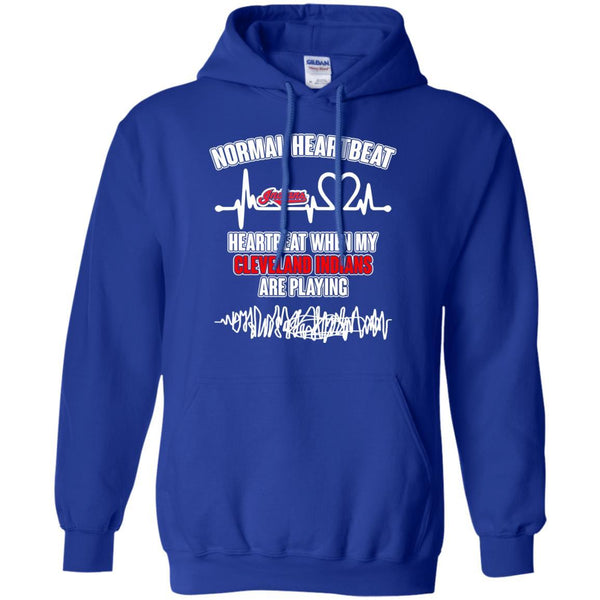 Cleveland Indians T shirts Heartbeat When My Cleveland Indians Playing Hoodies Sweatshirts