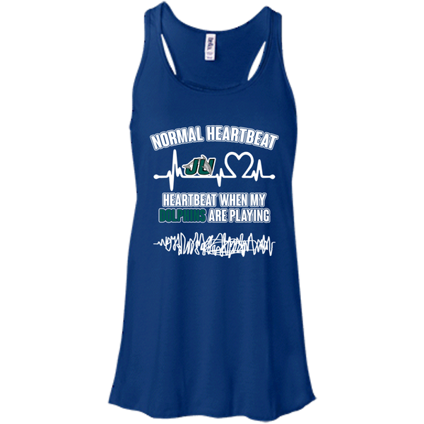 Jacksonville Dolphins T shirts Heartbeat When My Dolphins Playing Hoodies Sweatshirts