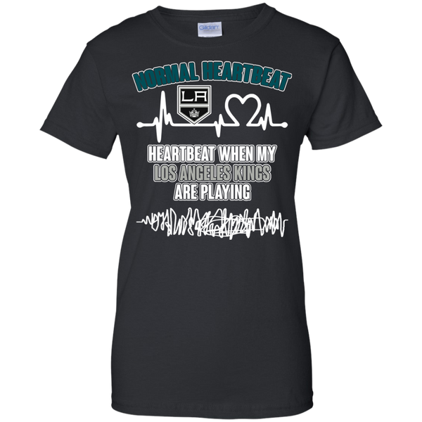 Los Angeles Kings T shirts Heartbeat When My Los Angeles Kings Playing Hoodies Sweatshirts
