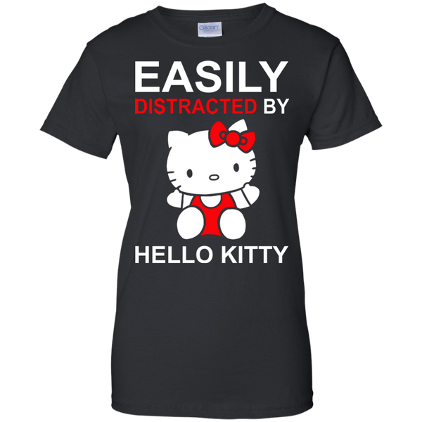 Hello Kitty T shirts Easily Distracted By Hoodies Sweatshirts