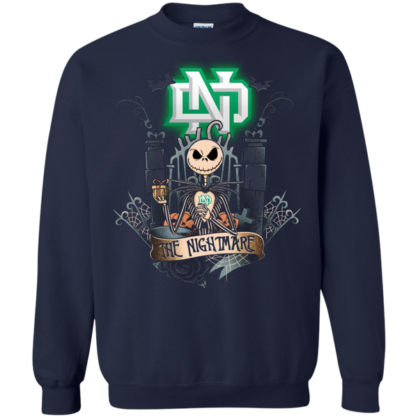 Halloween North Dakota Fighting Hawks T shirts The Nightmare Hoodies Sweatshirts