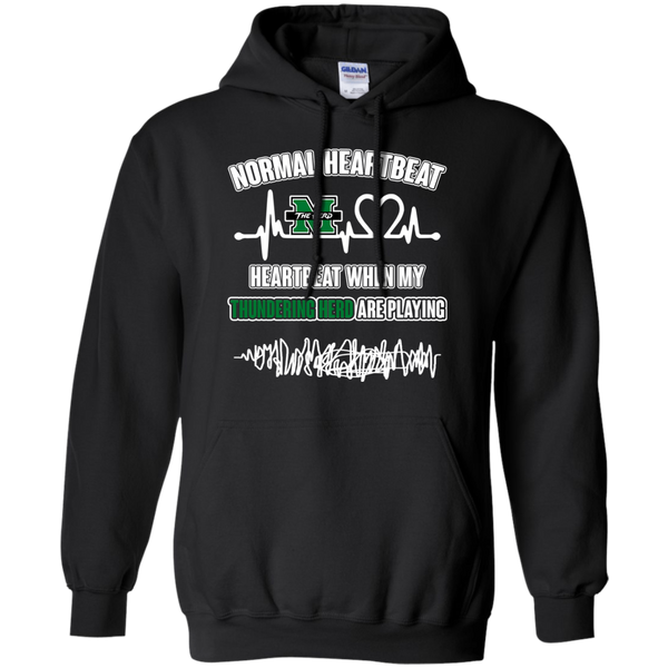 Marshall Thundering Herd T shirts Heartbeat When My Thundering Herd Playing Hoodies Sweatshirts