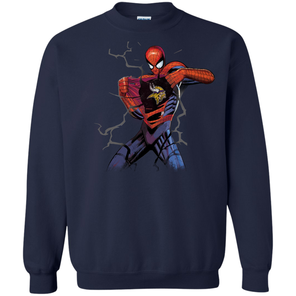 Minnesota Vikings T shirts Spiderman Hoodies Sweatshirts
