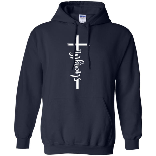 Christian Jesus T shirts Strength Cross Hoodies Sweatshirts