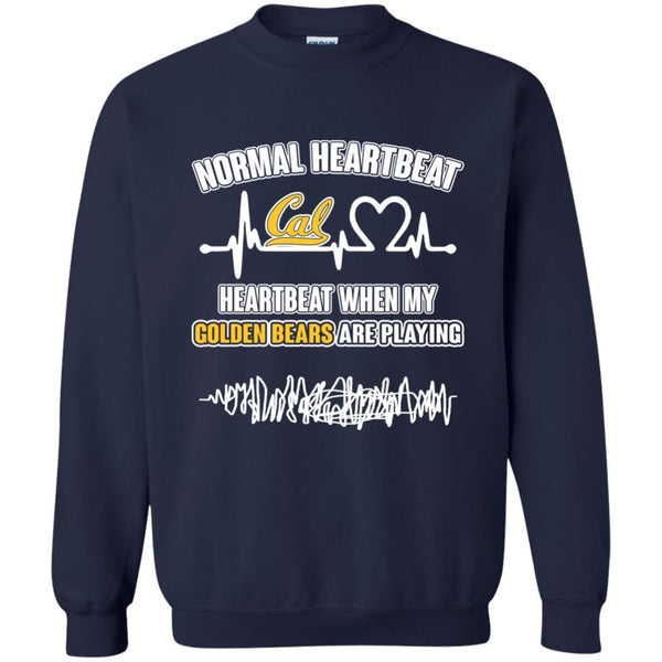 California Golden Bears T shirts Heartbeat When My Golden Bears Playing Hoodies Sweatshirts