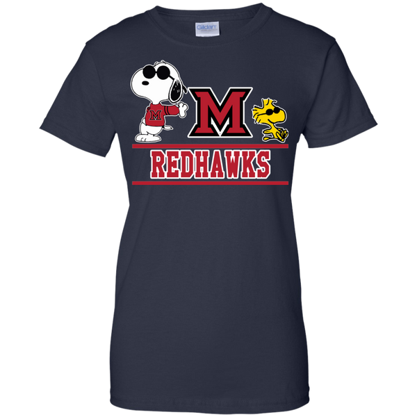 Miami (OH) Redhawks T shirts Snoopy Hoodies Sweatshirts