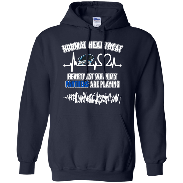 Eastern Illinois Panthers T shirts Heartbeat When My Panthers Playing Hoodies Sweatshirts