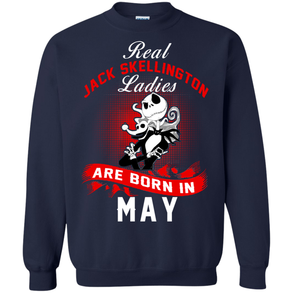 Jack Skellington T shirts Real Jack Skellington Ladies Born In May Hoodies Sweatshirts