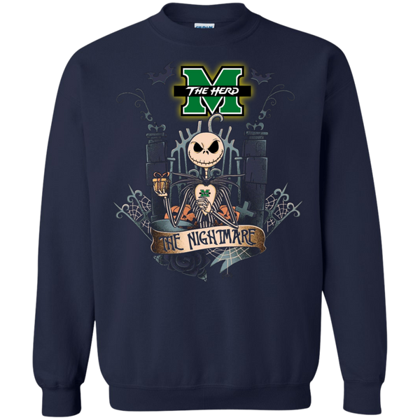 Halloween Marshall Thundering Herd T shirts The Nightmare Hoodies Sweatshirts