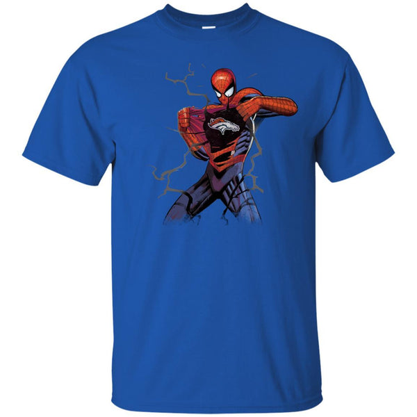 Denver Broncos T shirts Spiderman Hoodies Sweatshirts