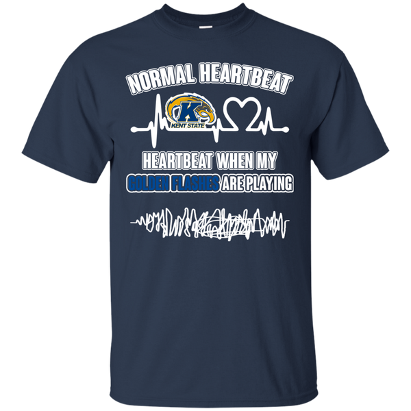 Kent State Golden Flashes T shirts Heartbeat When My Golden Flashes Playing Hoodies Sweatshirts