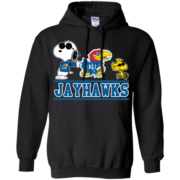 Kansas Jayhawks T shirts Snoopy Hoodies Sweatshirts