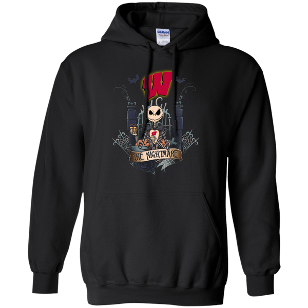 Halloween Wisconsin Badgers T shirts The Nightmare Hoodies Sweatshirts